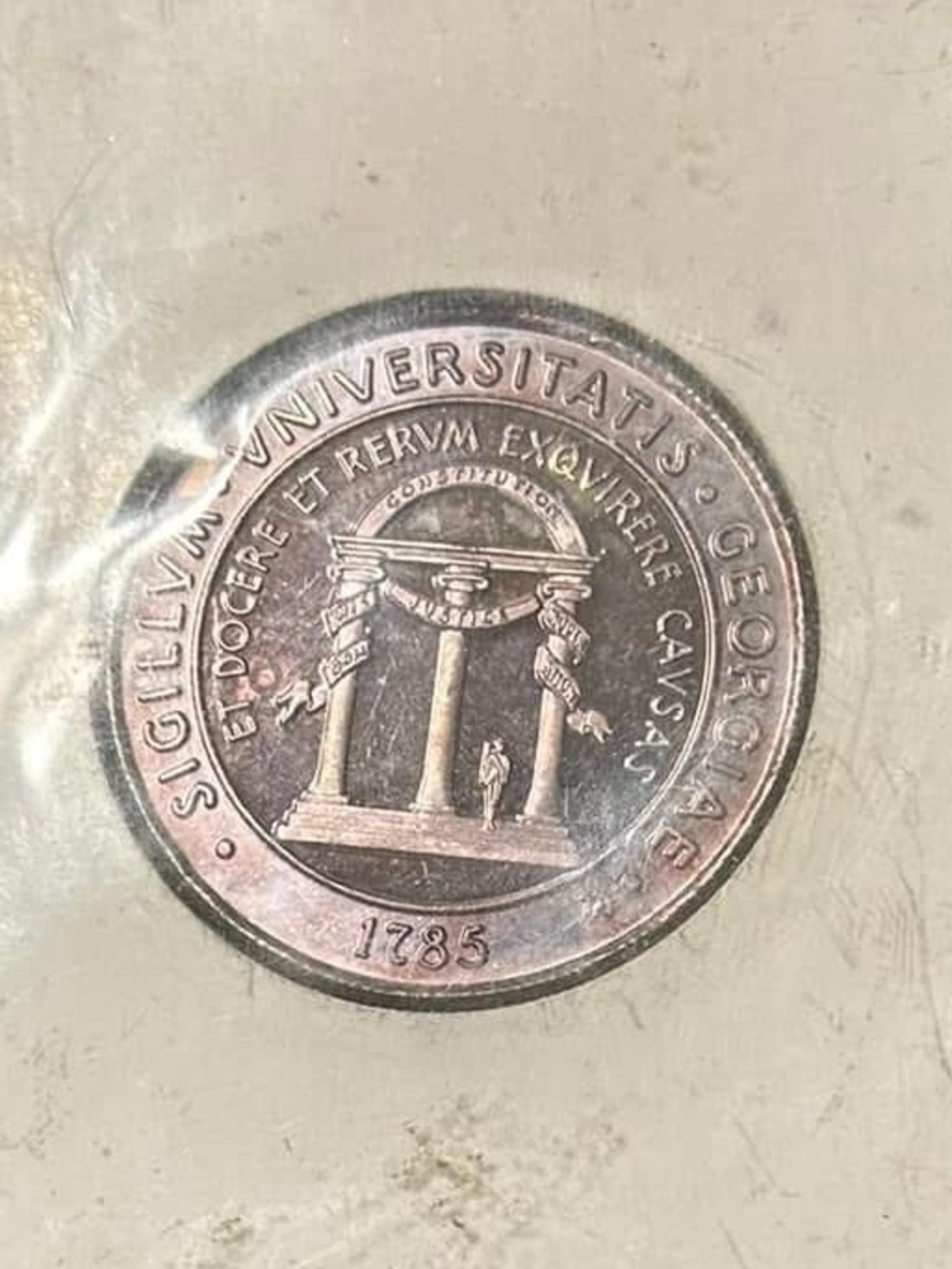 Georgia Bulldogs One ounce .999 fine silver